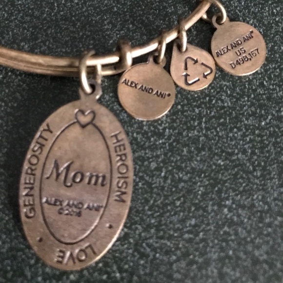 Alex and Ani Expandable Wire Bracelet Mom Charm - Picture 4 of 15